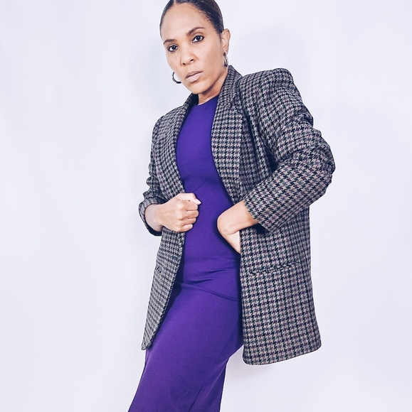 Sag Harbor Vintage Houndstooth Blazer - Picture 3 of 9